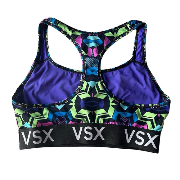 🩵Victoria’s Secret Sport - Geo Print Sports Bra - Size M - Picture 4 of 7